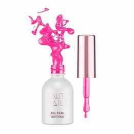 S136 Hot Pink Hybrid Polish