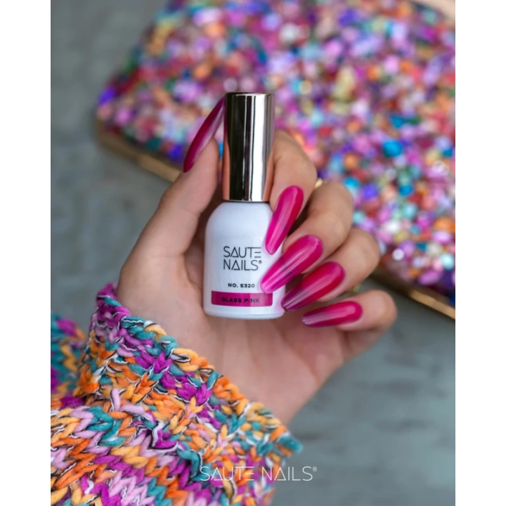 S320 Glass Effect Glass Pink Hybrid Polish
